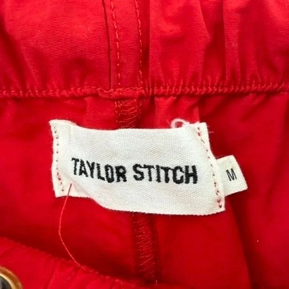 Taylor Stitch Swim Trunks Mens M Red Surf Beach Board Shorts Resort Travel Cali